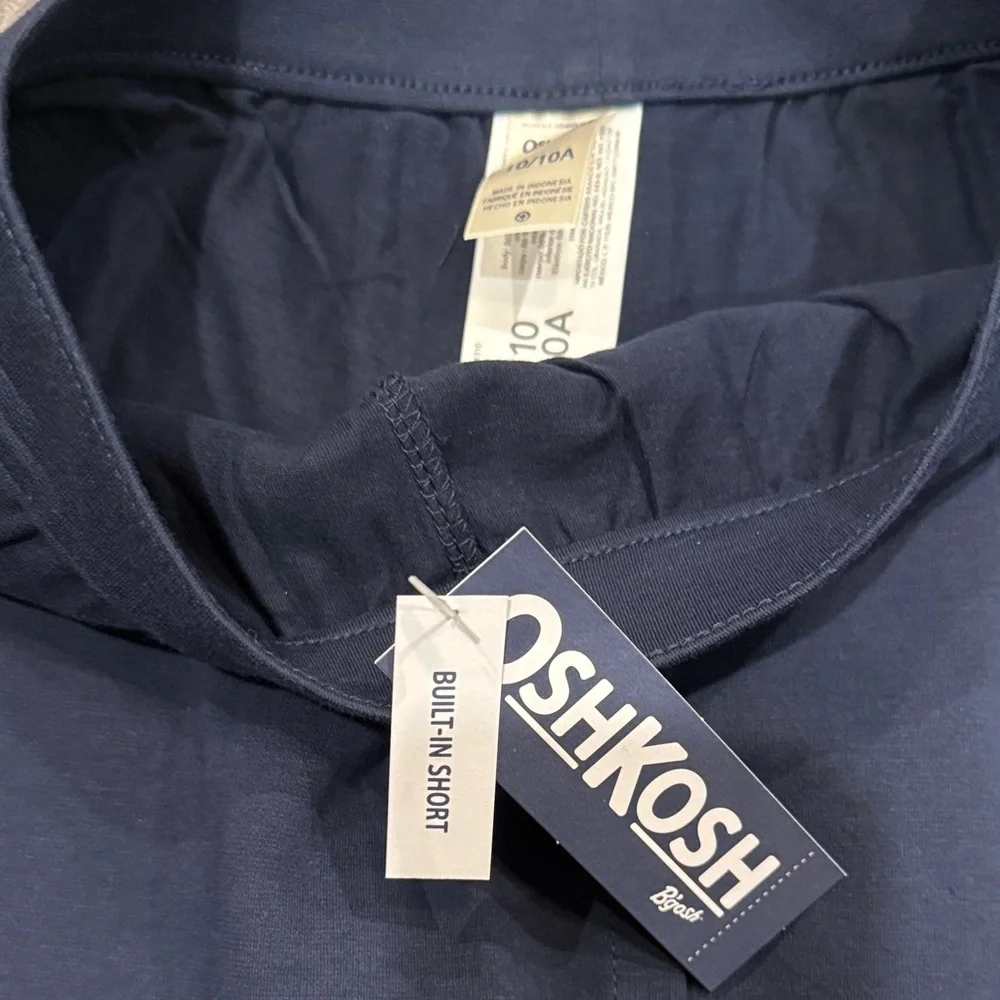 OshKosh B'gosh Dark Blue Pleated Skort Skater Uniform Versatile adorable
